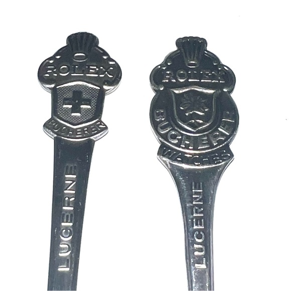 Rolex Silver Miniature Silver Spoons Collector Item  Switzerland - Picture 5 of 7